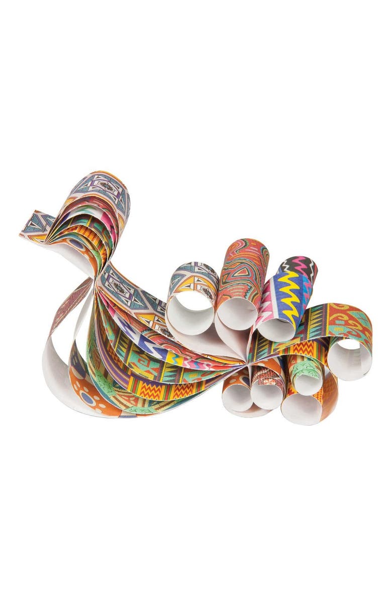 Roylco Around the World Textile Paper, Alternate, color, Multicolored