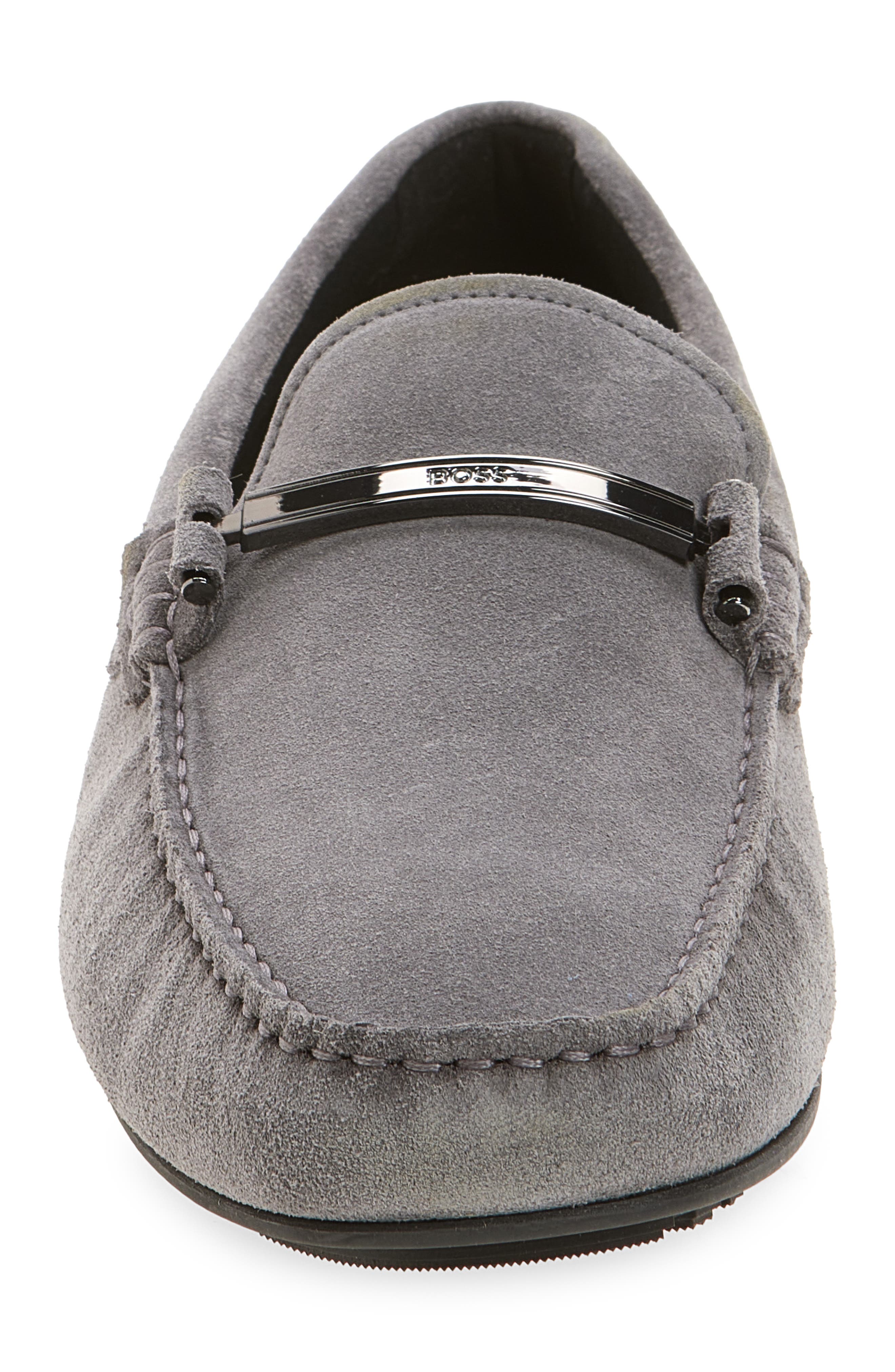 BOSS Noel Driving Shoe, Alternate, color, Medium Grey