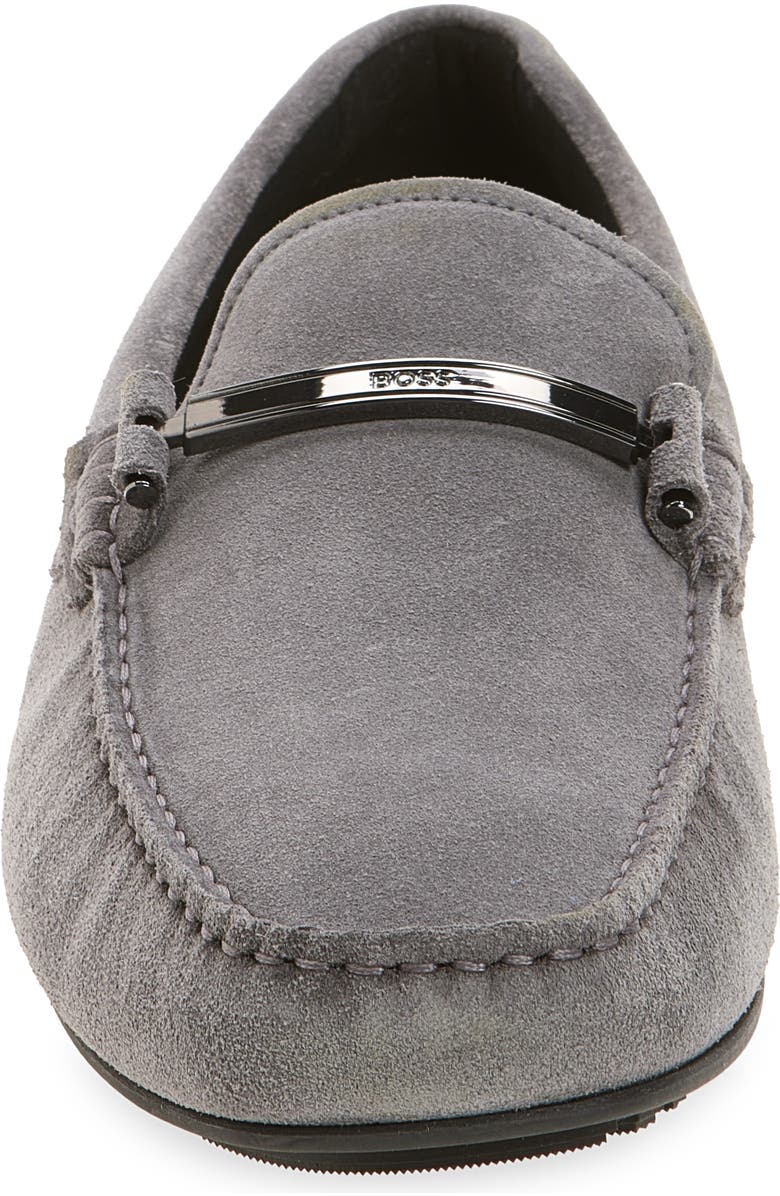 BOSS Noel Driving Shoe, Alternate, color, Medium Grey