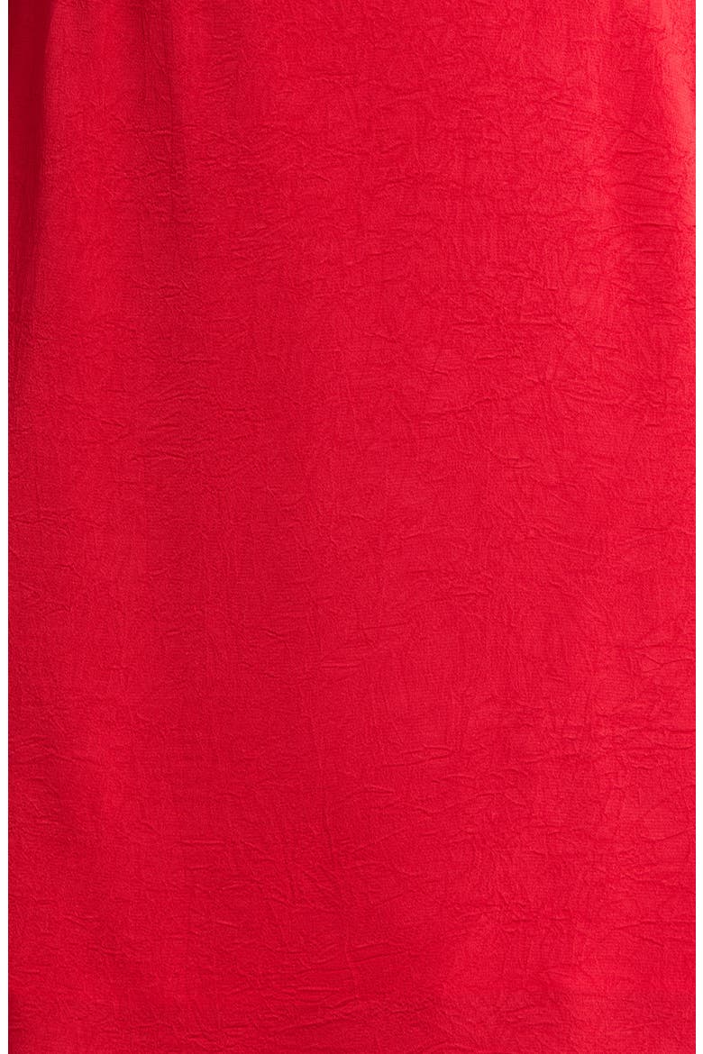 Draped Asymmetric Neck Dress, Alternate, color, RED