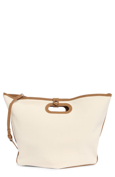 Canvas Water Repellent Tote Bag with Pouch