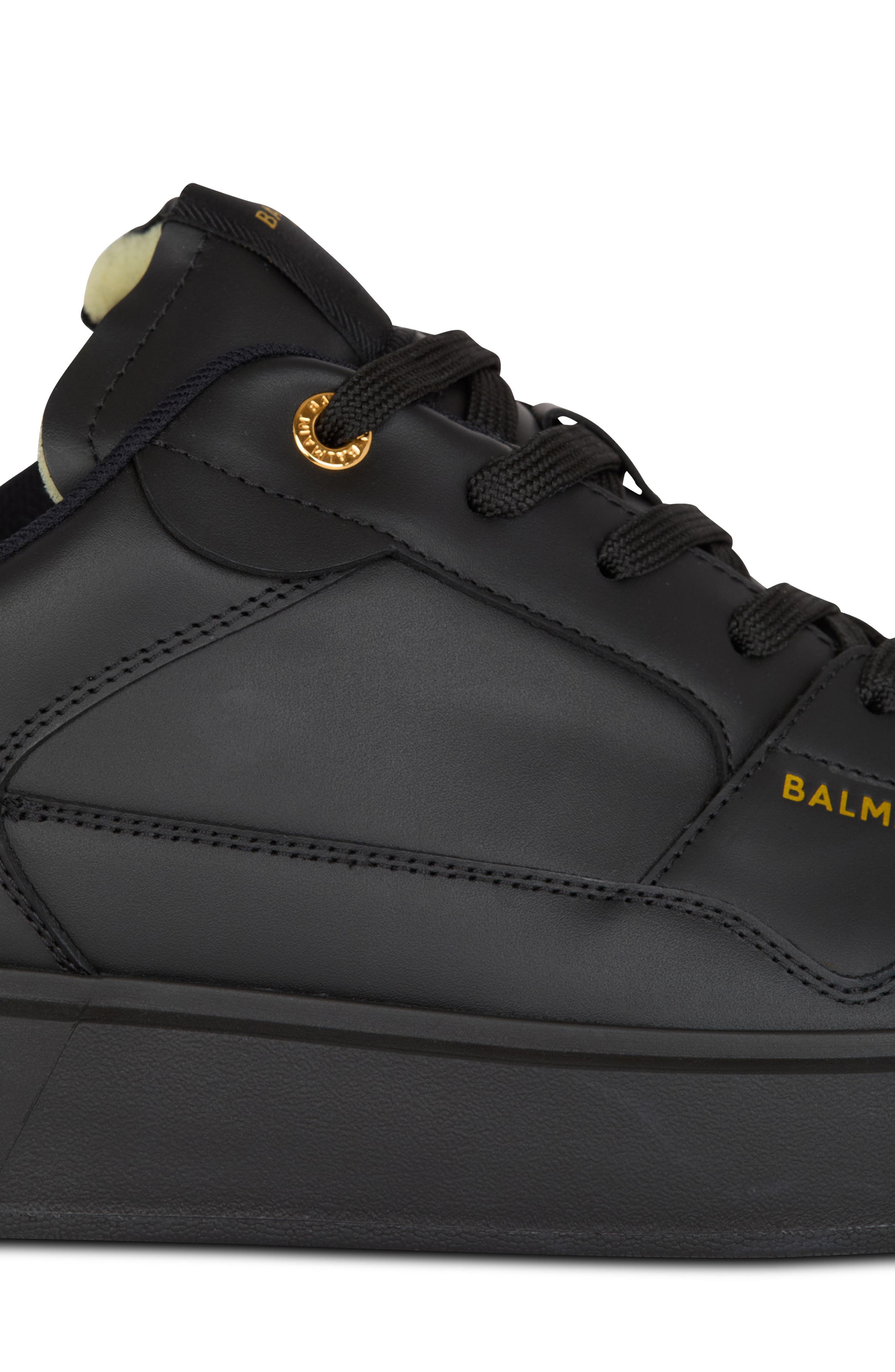 Balmain B-Court Flip Calfskin Low Top Sneaker, Alternate, color, 