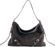 Givenchy Large Voyou Suede Shoulder Bag