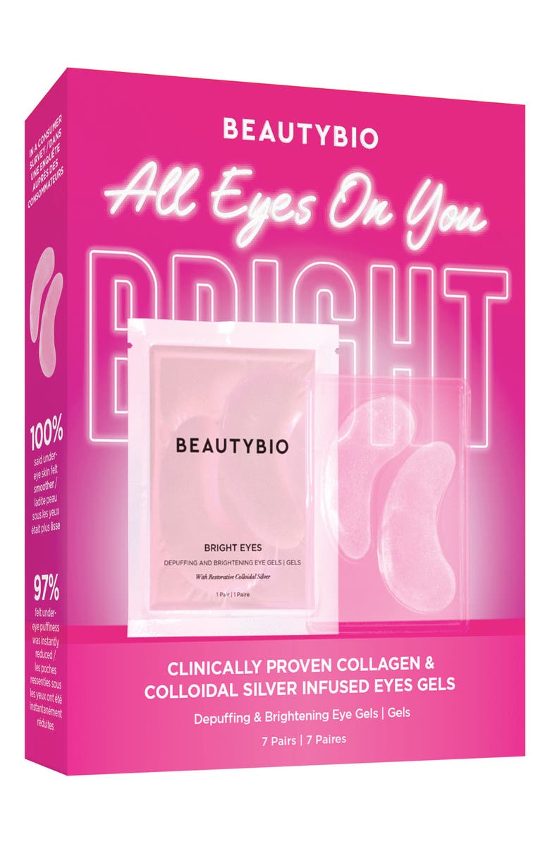 BeautyBio All Eyes On You Bright Eyes Collagen + Colloidal Silver Infused Eye Patches, Alternate, color, 