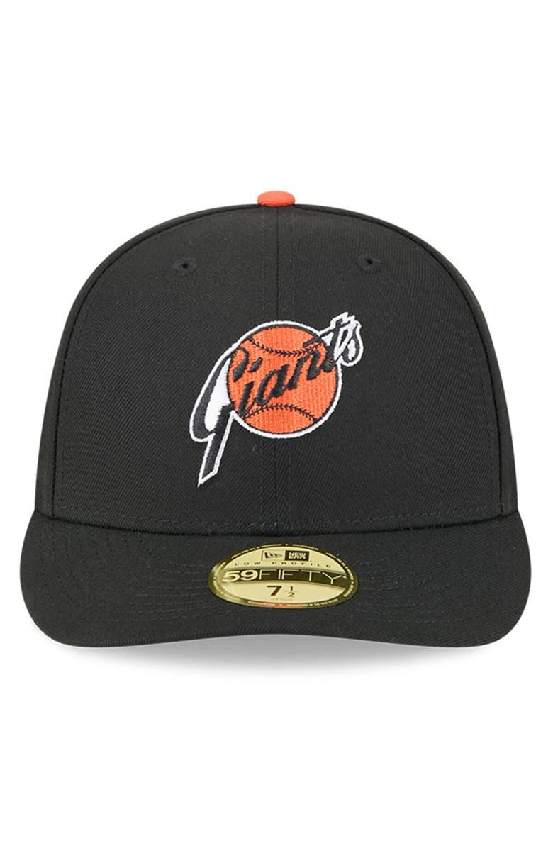 New Era Men's New Era Black San Francisco Giants Baseball Hall of Fame 59FIFTY Low Profile Fitted Hat, Alternate, color,