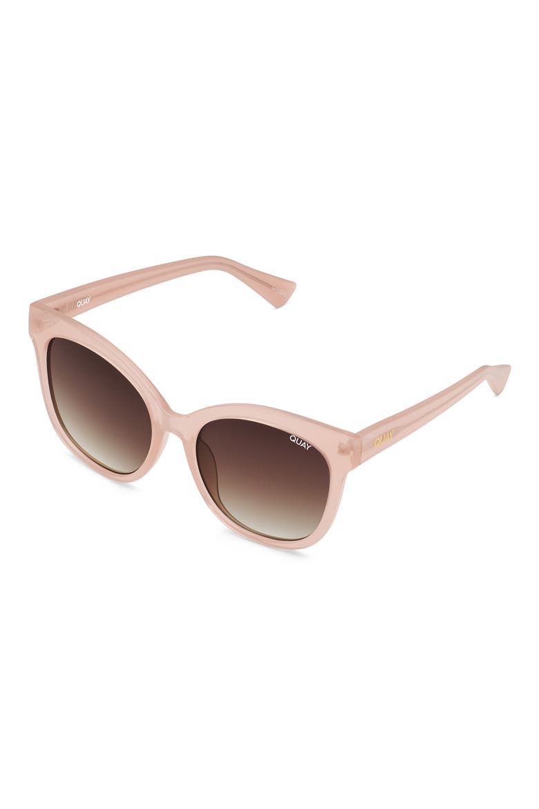 It's My Way 59mm Cat Eye Sunglasses, Alternate, color, MILKY BLUSH / BROWN LENS