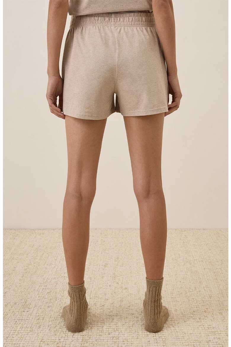 Organic Cotton Cool Stretch Lounge Short, Alternate, color, Oat Heather