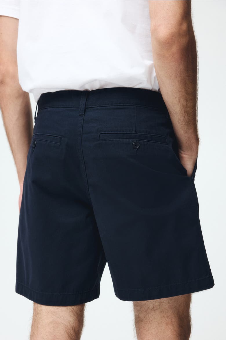Relaxed Fit Chino Shorts, Alternate, color, Navy blue