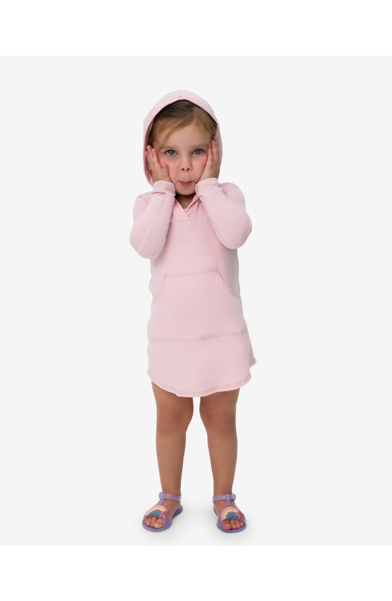 BloqUV Toddler's Hoodie Dress, Main, color, Tickle Me Pink