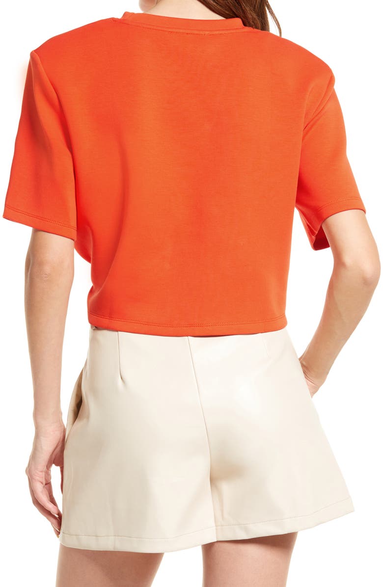 Amy Lynn Freya Notch Hem Crop T-Shirt, Alternate, color, 