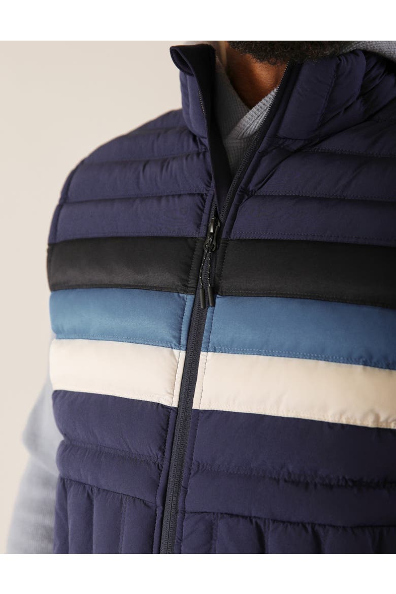 Puffer Vest, Alternate, color, Navy Black/Washed Blue/White
