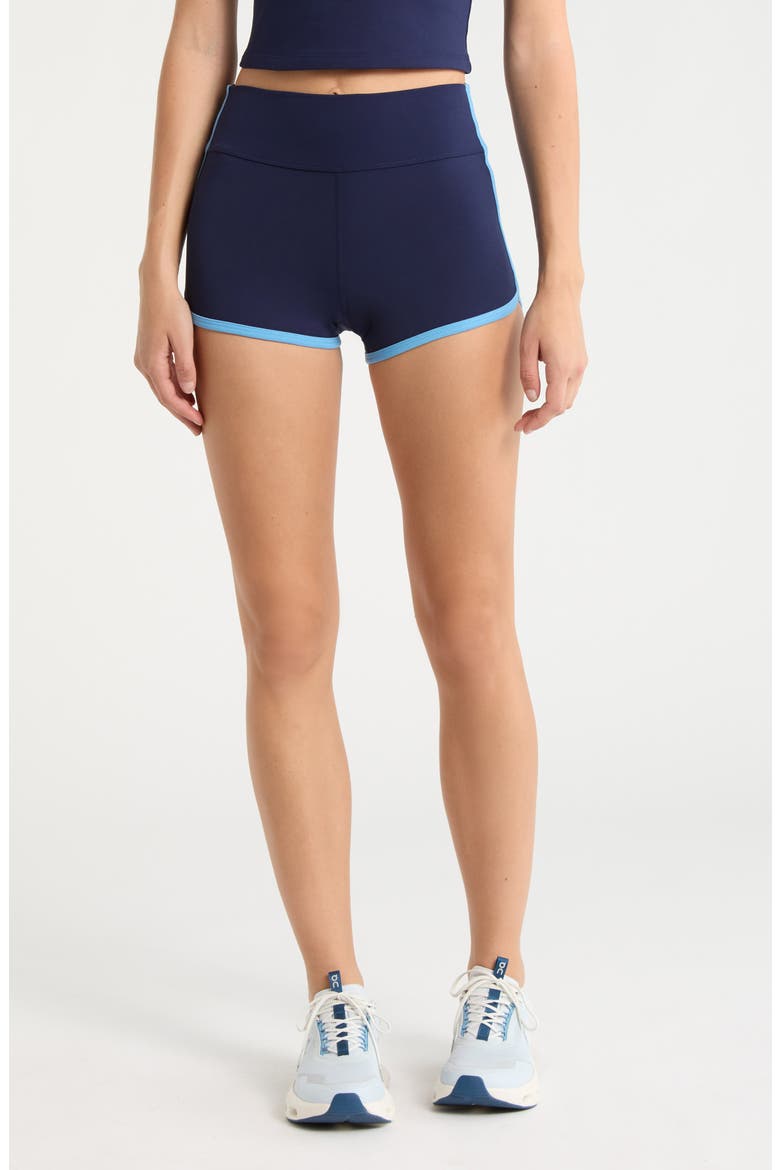 Sporty Performance Shorts, Main, color, MIDNIGHT/ SPORT BLUE