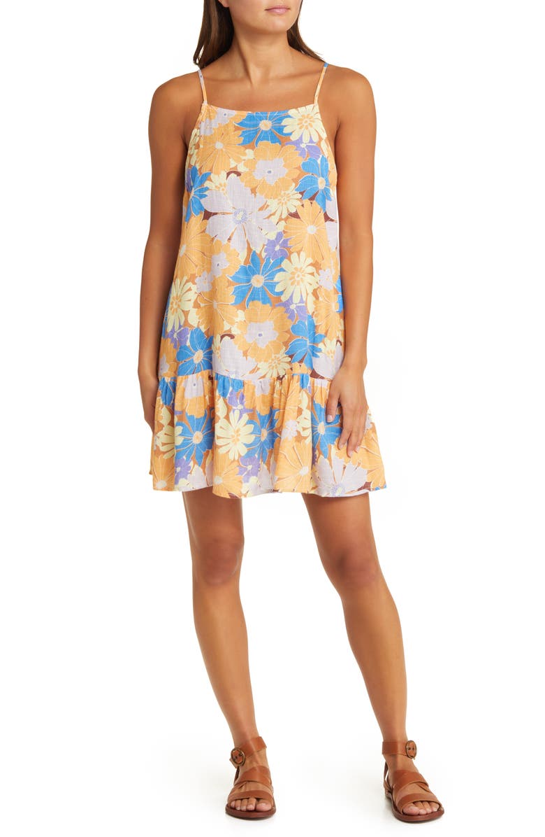 Rip Curl Sunrise Session Floral Print Cover-Up Dress, Main, color, 