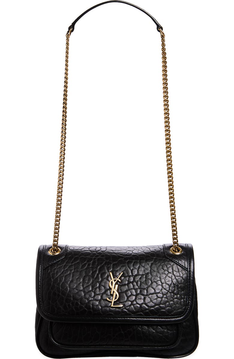Saint Laurent Mini Niki Leather Shoulder Bag, Main, color,
