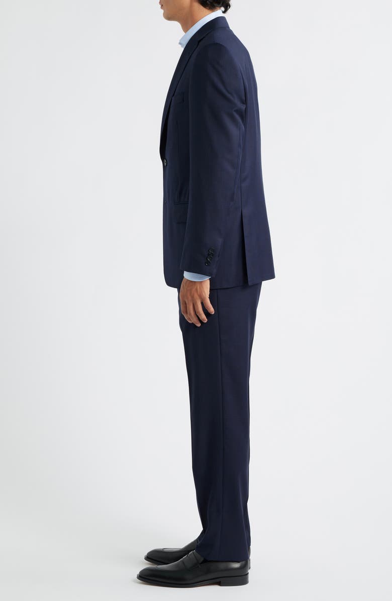 Heritage Gold Milano Navy Windowpane Check Super 130s Wool Suit, Alternate, color, Navy