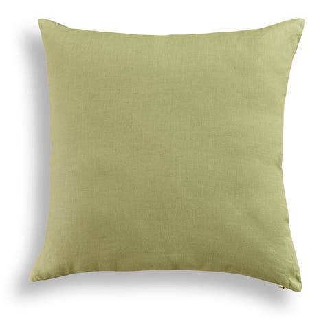 Linen Pillow Cover 20 x 20 Inch for Dining Table, Holiday and Everyday Table Decor - Montauk