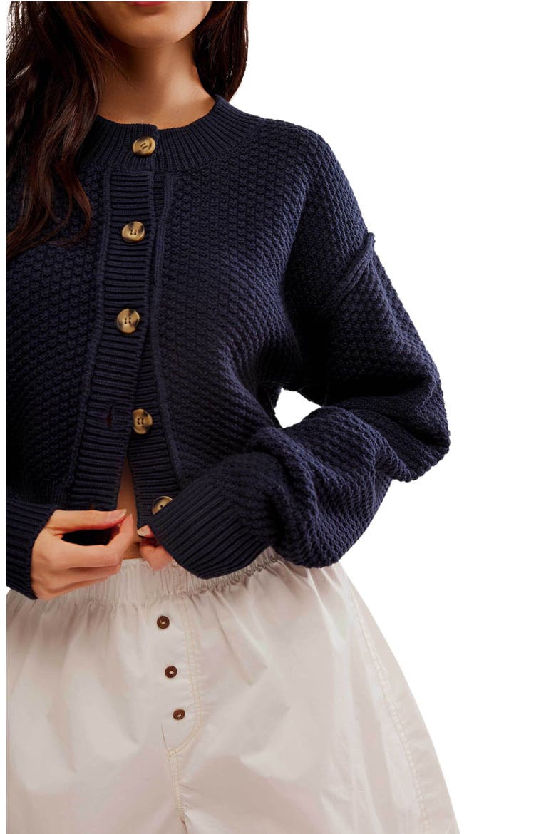 Lila Crop Cardigan, Alternate, color, SKY CAPTAIN