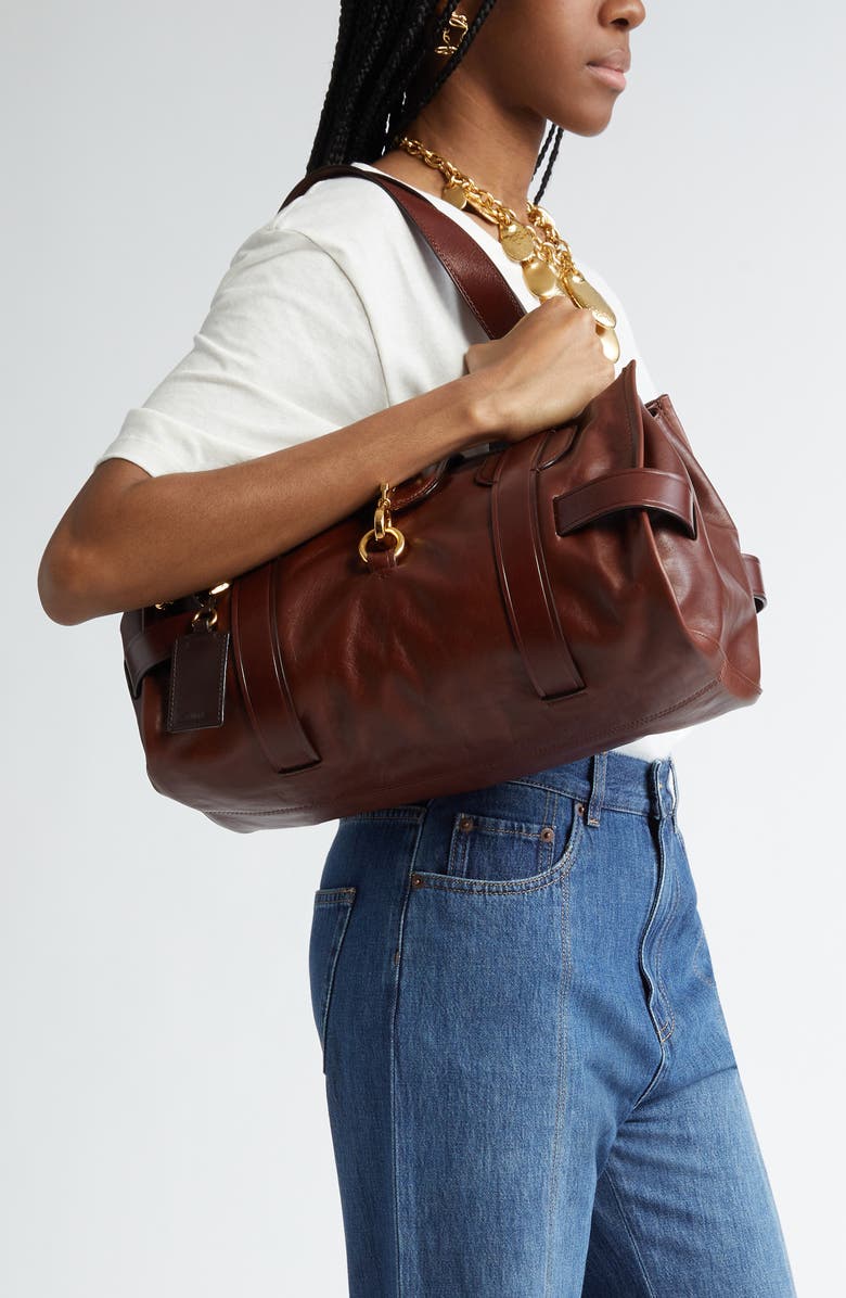 Chloé Medium Kerala 25 Leather Handbag, Alternate, color,