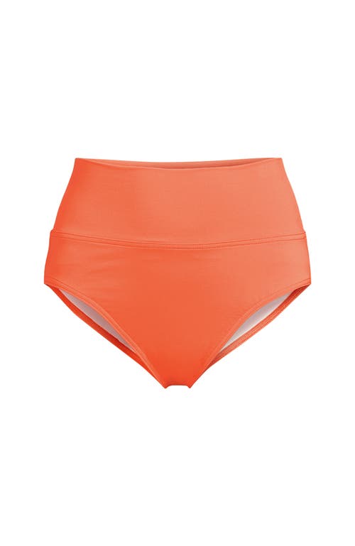 LANDS' END LANDS' END CHLORINE RESISTANT PINCHLESS HIGH WAISTED BIKINI BOTTOMS
