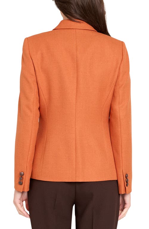 Tahari Asl One-button Blazer In Orange