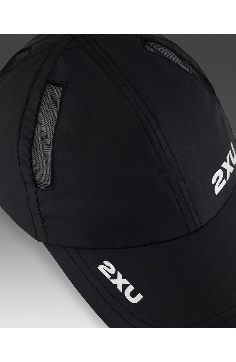 2XU Run Cap, Alternate, color, Black/Black