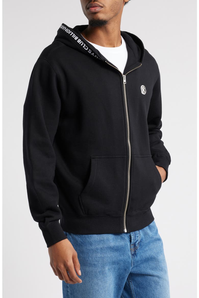 BB Orbit French Terry Zip Hoodie, Alternate, color, BLACK