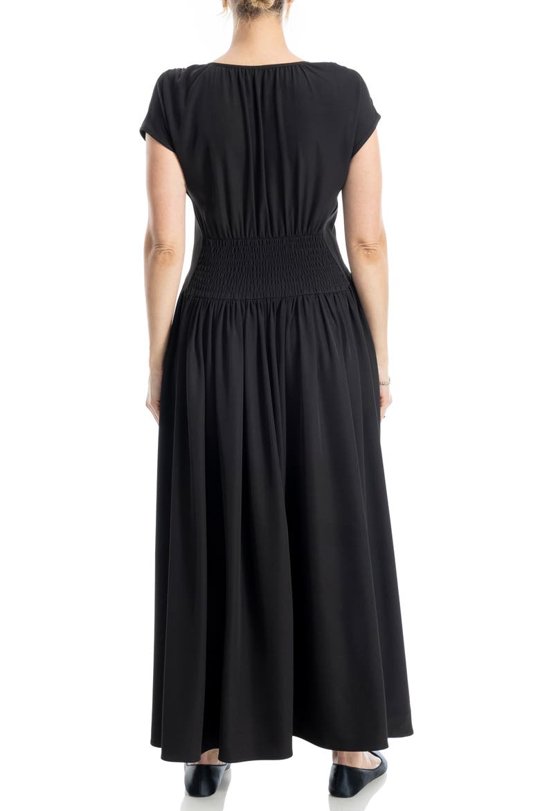 Front Keyhole Maxi Dress, Alternate, color, BLACK