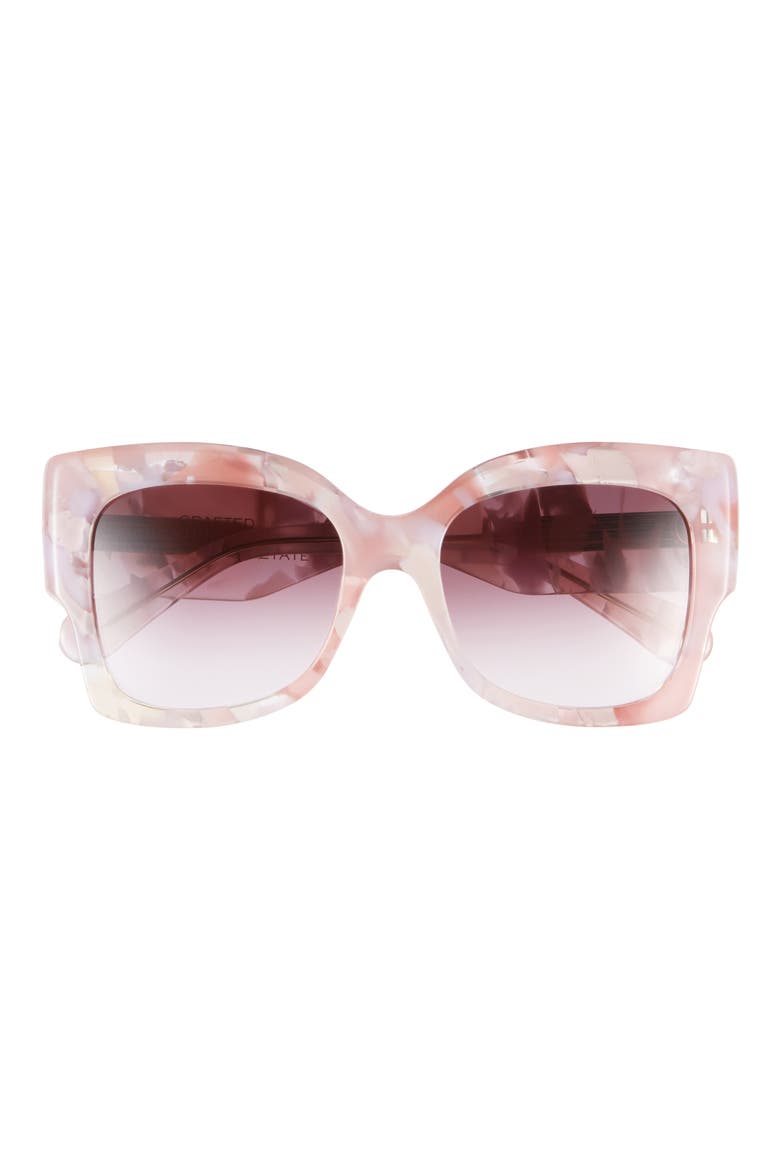 Square Sunglasses, Main, color, NUDE NUDE VIOLET