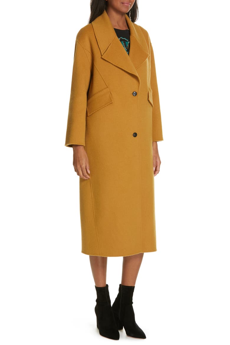 Ball Long Coat, Alternate, color, CAMEL