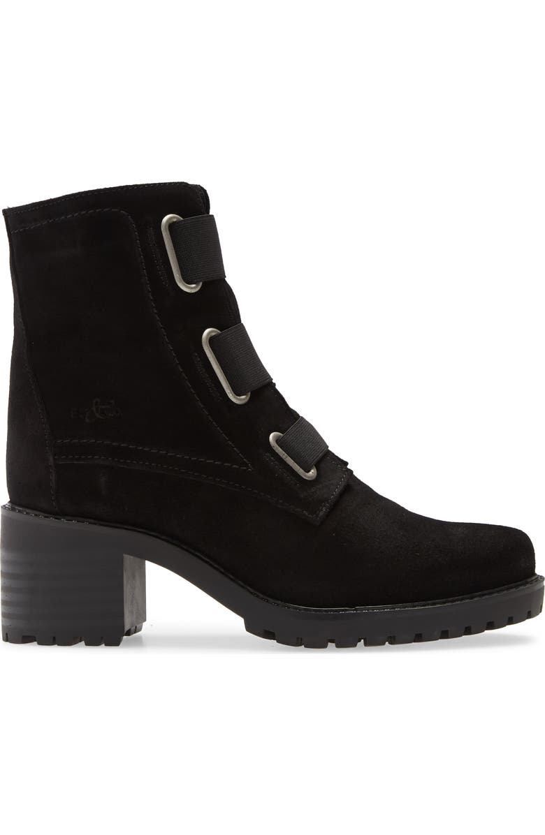 Bos. & Co. Indie Waterproof Bootie, Alternate, color, Black Suede/ Elastic