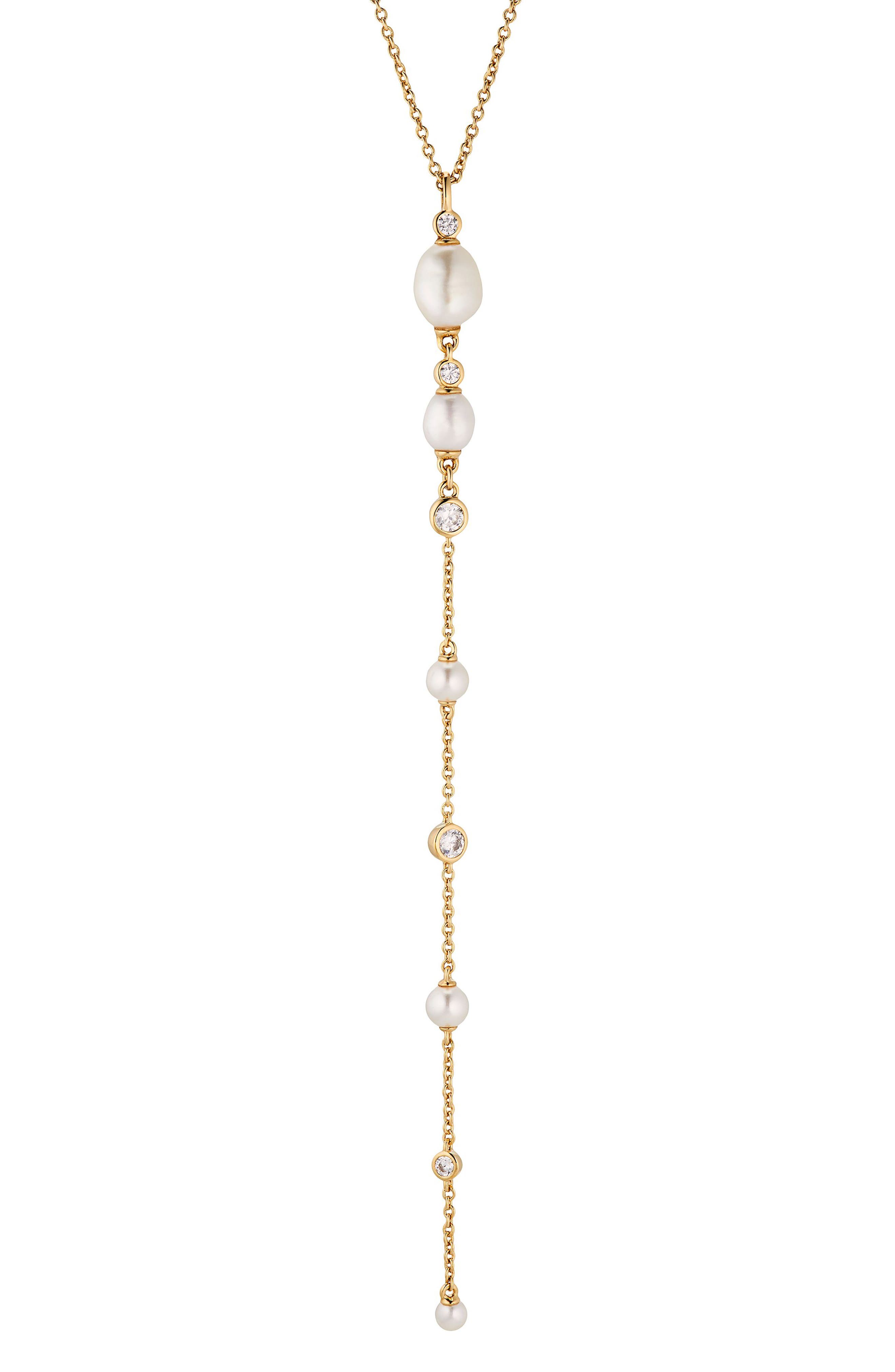 Siren Cultured Pearl Layered Y-Necklace