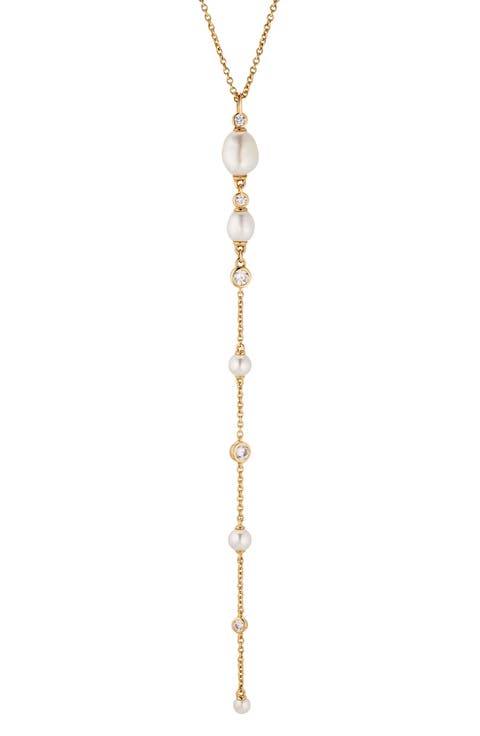 Siren Cultured Pearl Layered Y-Necklace