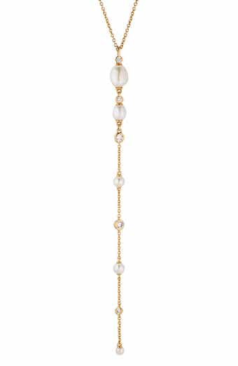 Siren Cultured Pearl Layered Y-Necklace