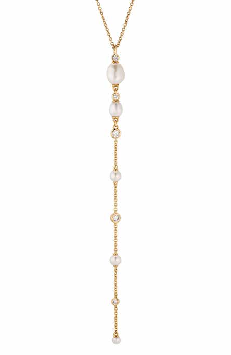 Siren Cultured Pearl Layered Y-Necklace