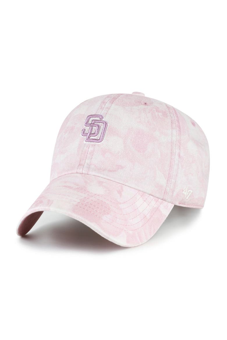 Women's '47 Pink San Diego Padres Gardenia Clean Up Adjustable Hat, Main, color, Pink