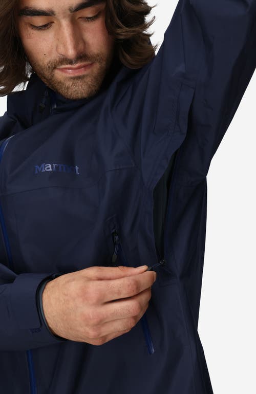 Marmot Minimalist Pertex® Waterproof Hooded Jacket In Arctic Navy
