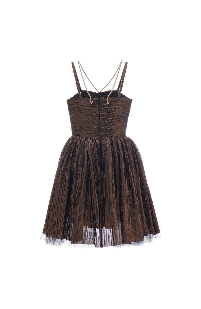 Tulleen Gianotta Dress, Alternate, color, Bronze