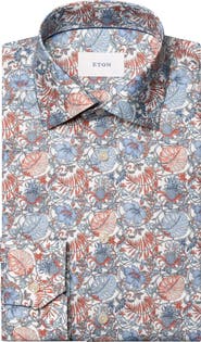 Eton Contemporary Fit Floral Dress Shirt