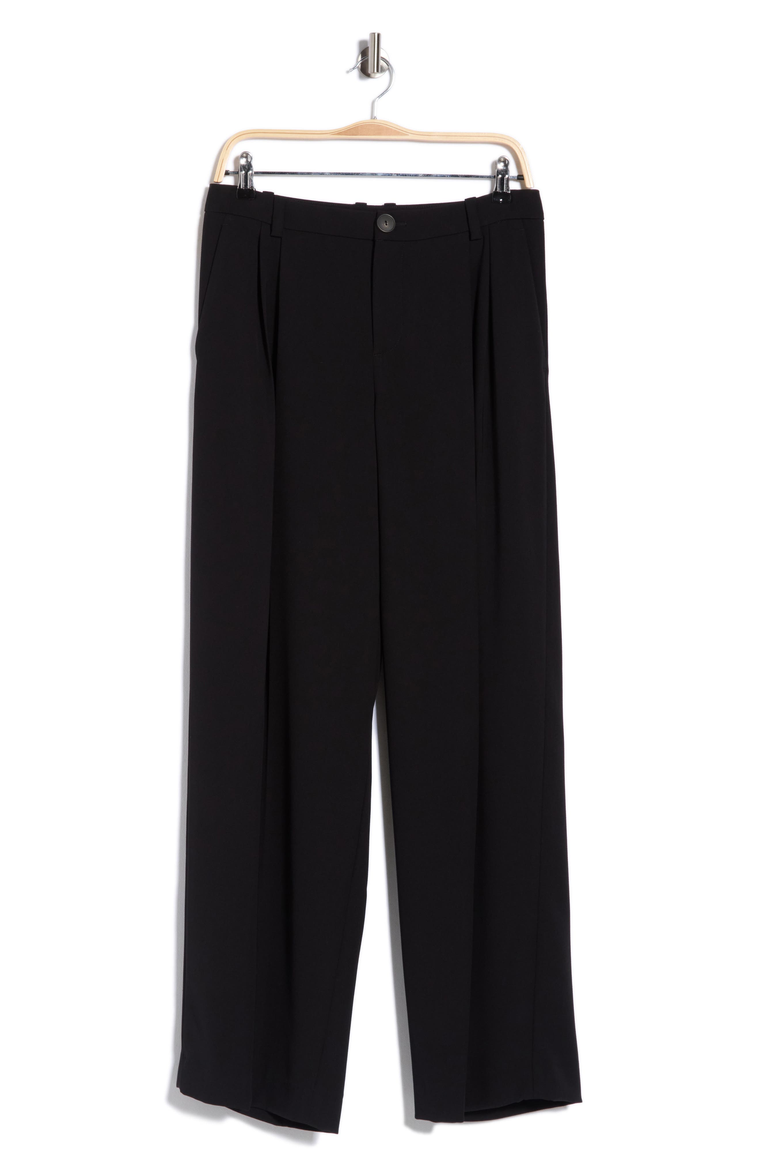Drop Waist Pleated Trousers