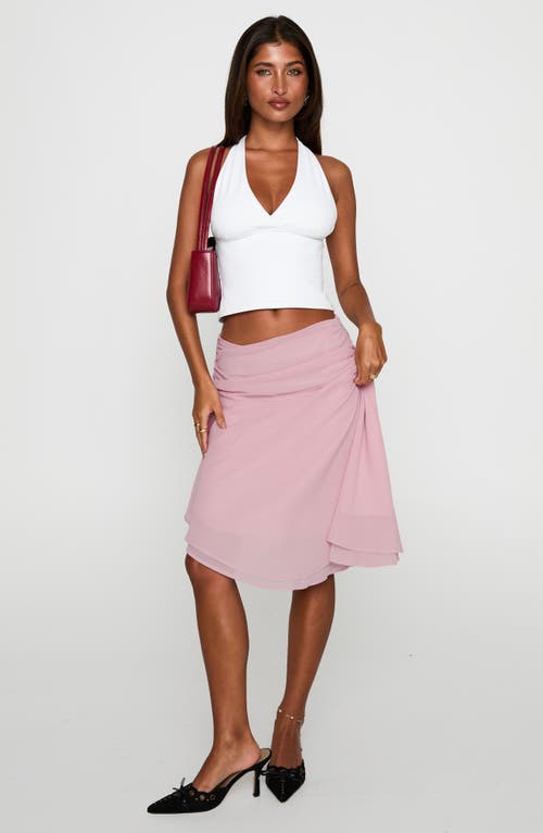Princess Polly Evanescence Asymmetric Skirt In Pink
