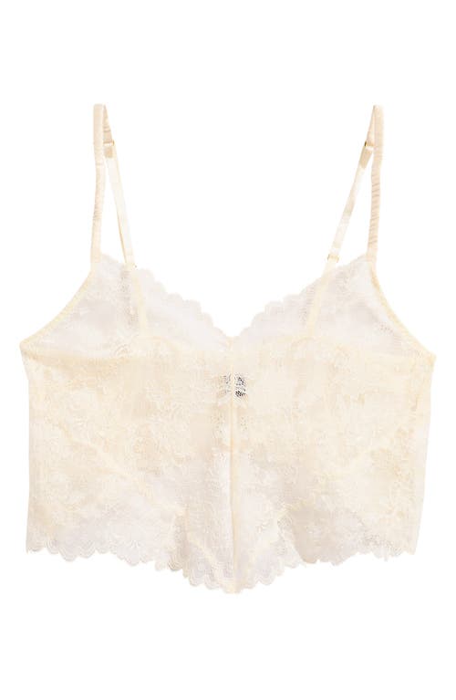 Natori Chantilly Lace Crop Camisole in Ivory 