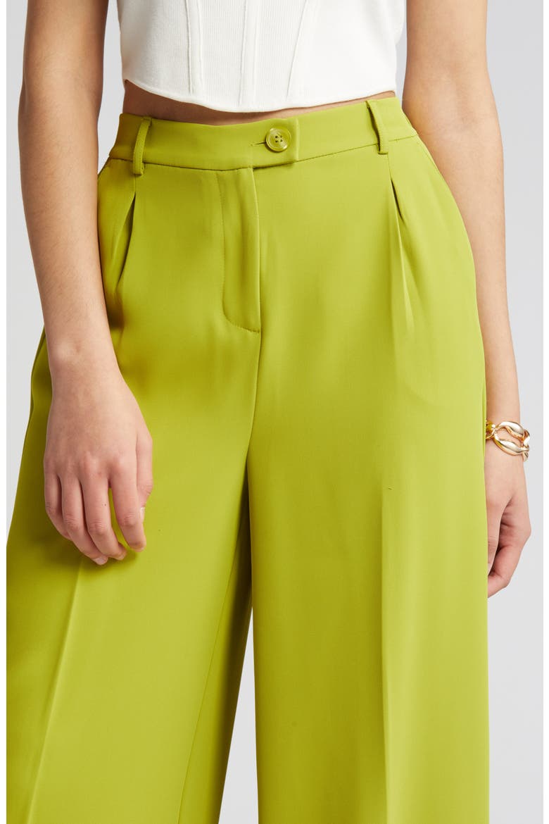 Wide Leg Work Pants, Alternate, color, OLIVE SEED