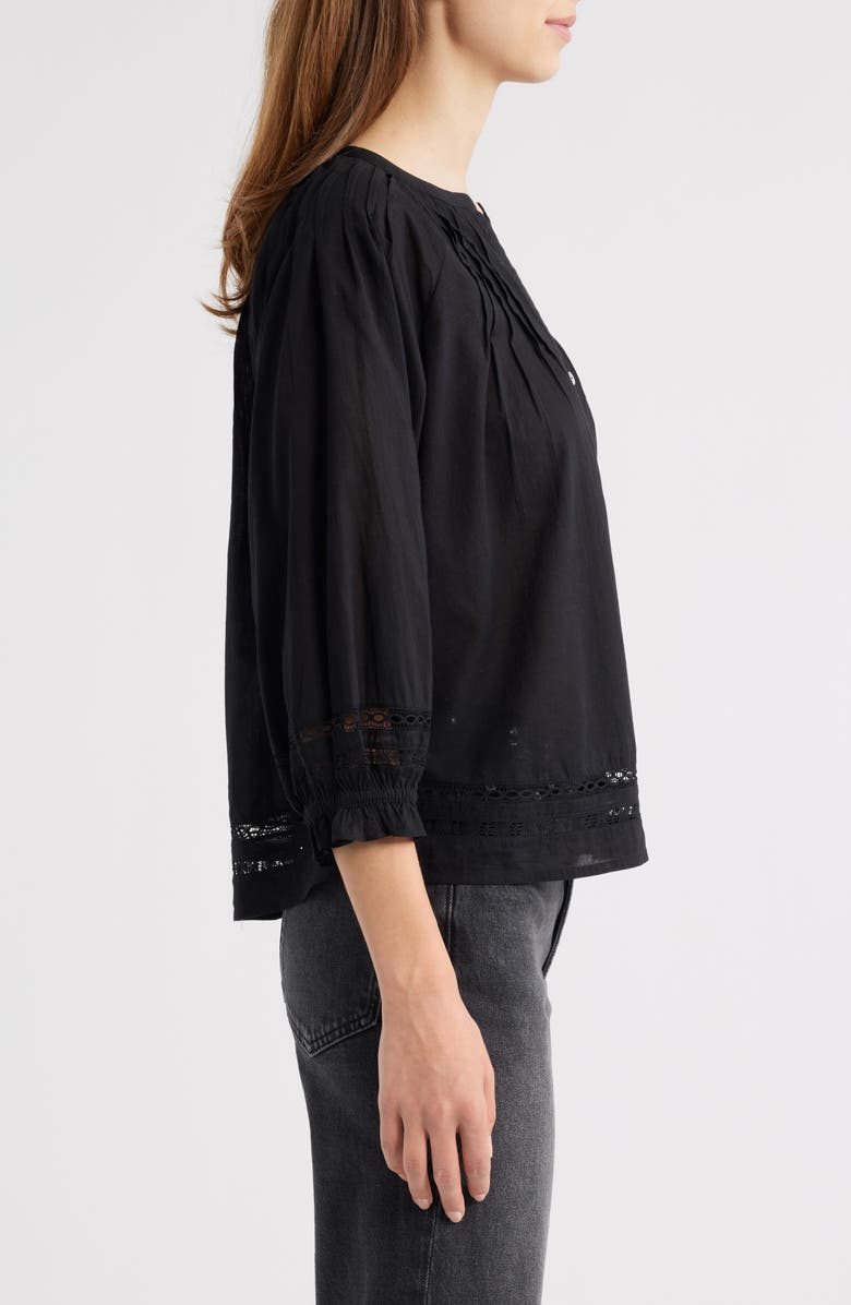 Rails Lilah Button-Up Top, Alternate, color, Black