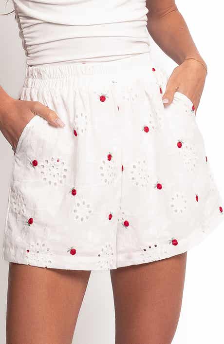 Petal & Pup Aisha Cotton Eyelet Shorts