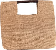 Forever & Always Shoes Carlotta Hand Woven Shoulder Bag with Leather Straps