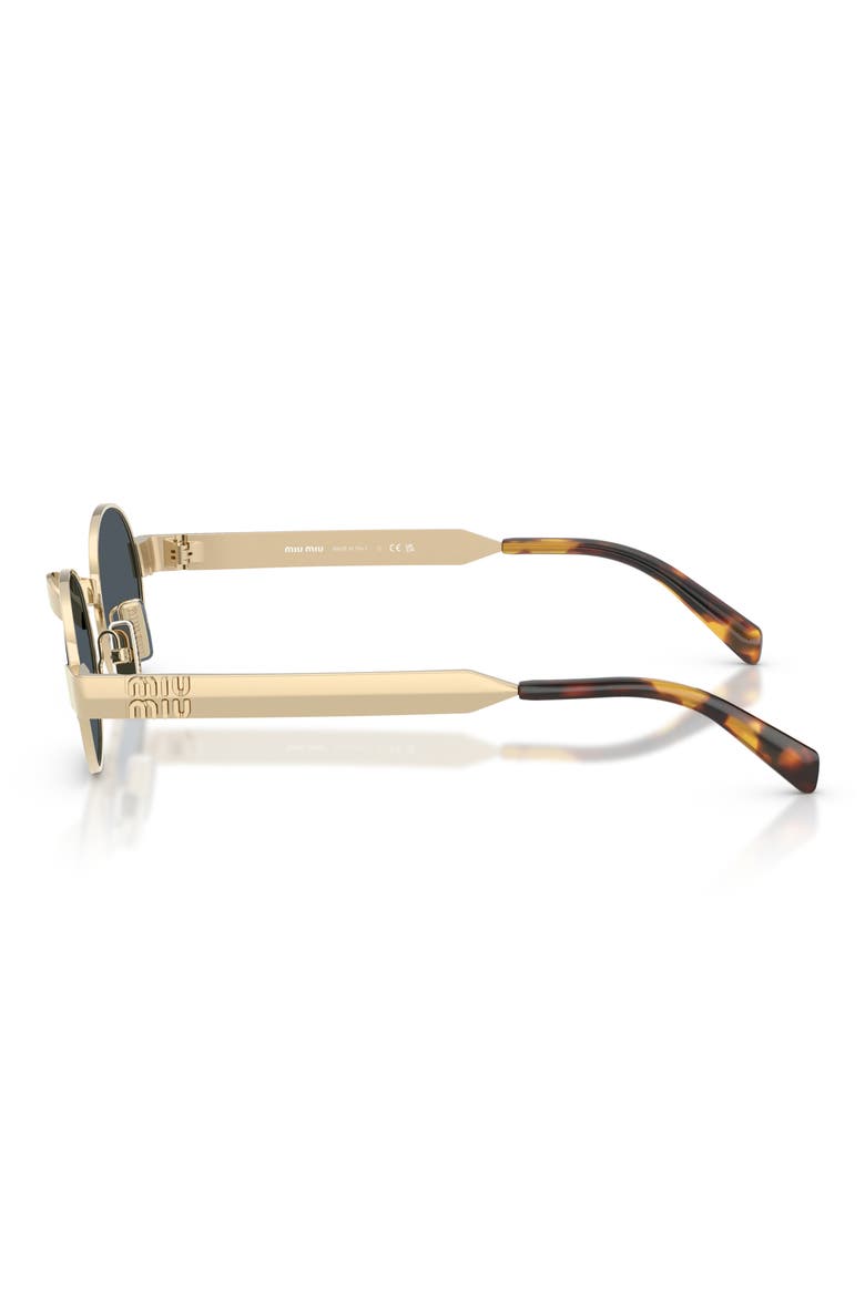 MUB51S 47mm Oval Sunglasses, Alternate, color, PALE GOLD / DARK GREY