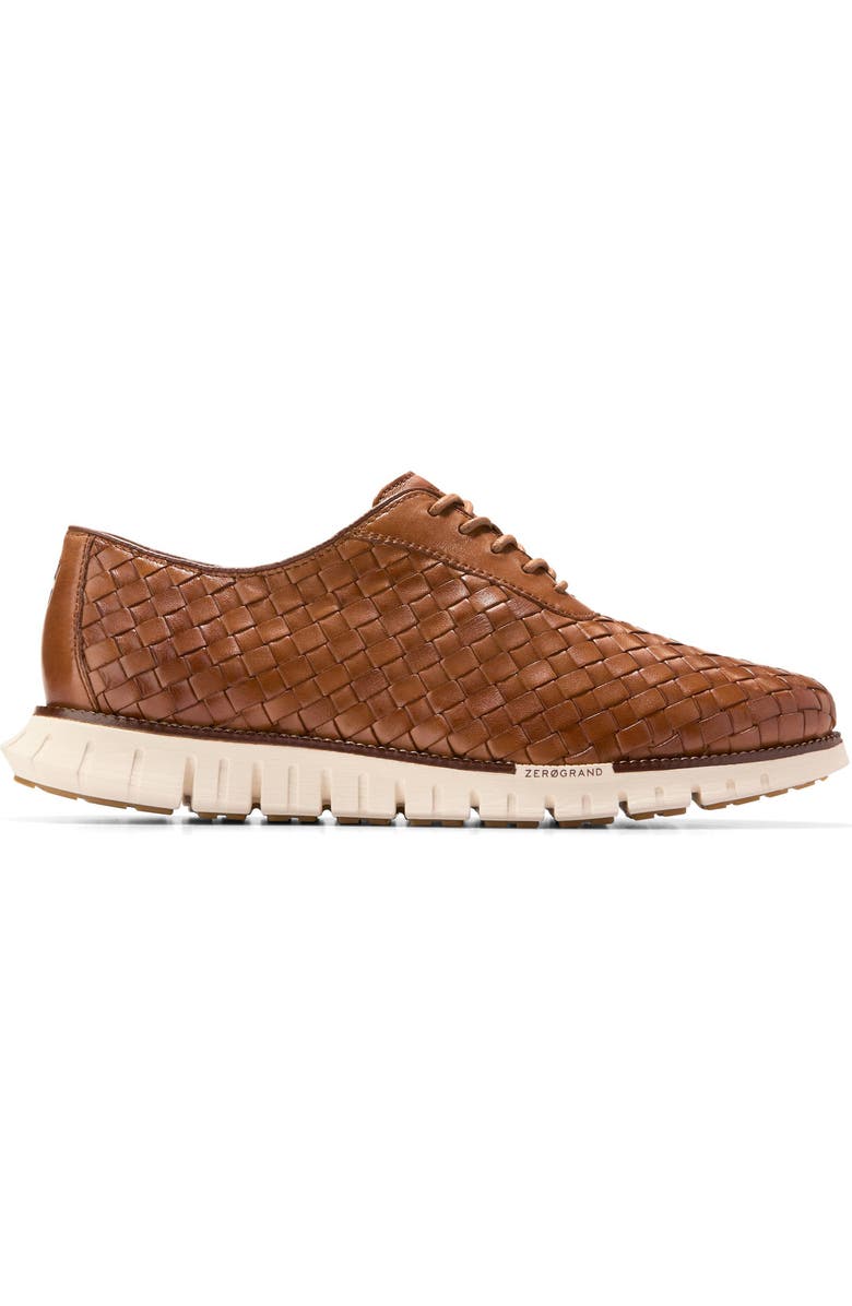 Cole Haan ZERØGRAND Remastered Woven Oxford, Alternate, color, British Tan / Dark Natural