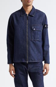 Stone Island Denim Zip Jacket