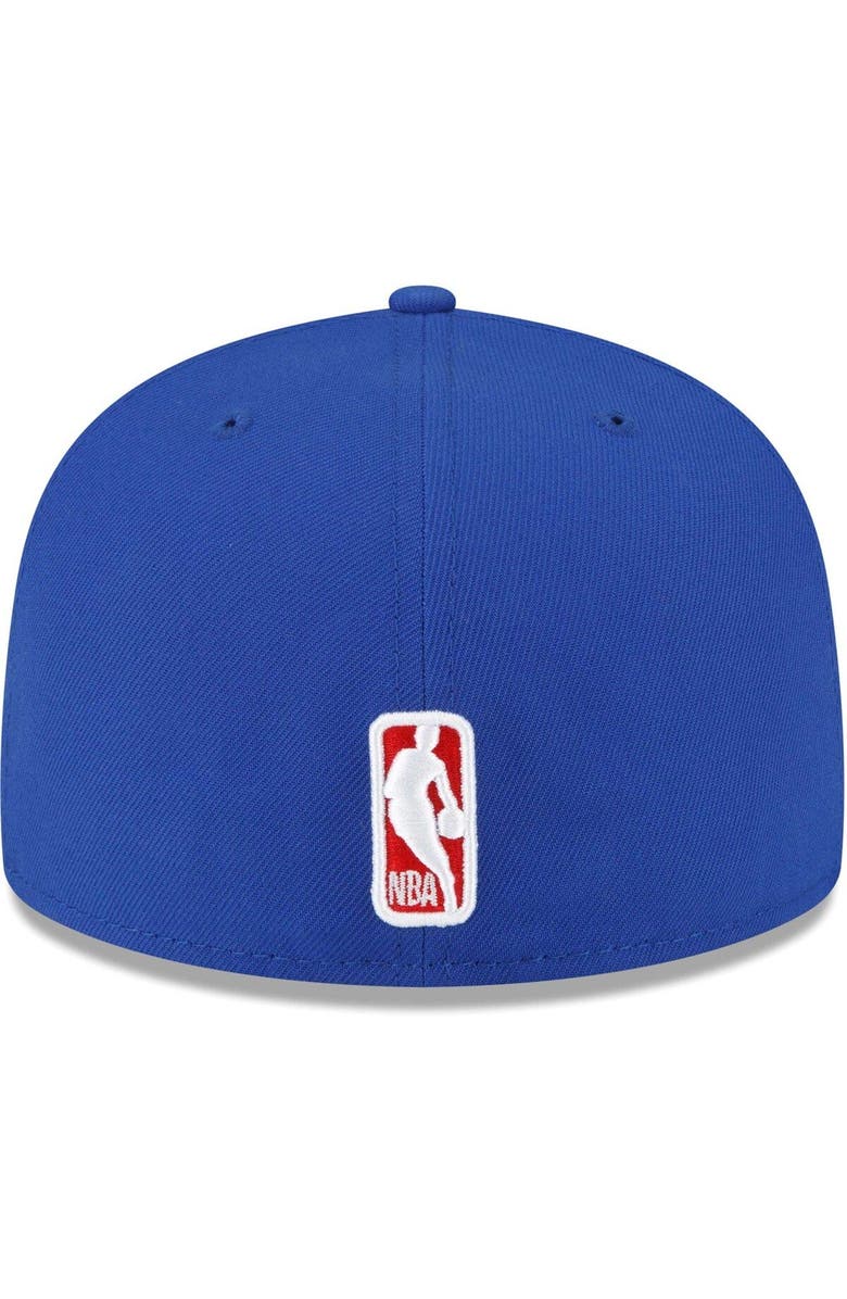 New Era Men's New Era Royal Philadelphia 76ers 3x NBA Finals Champions Dual-Tone Logo 59FIFTY Fitted Hat, Alternate, color, 