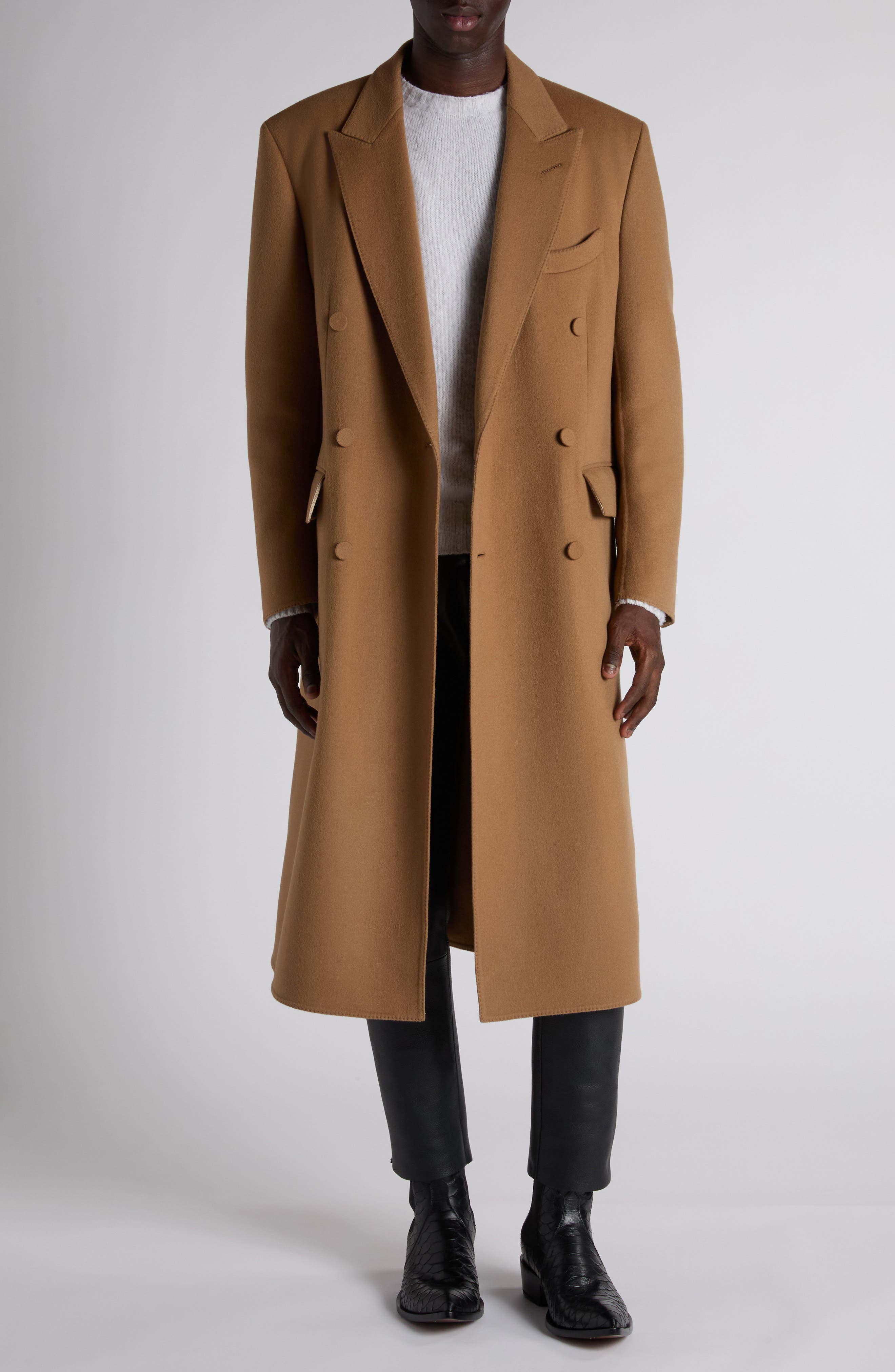 Double Splittable Wool & Cashmere Coat